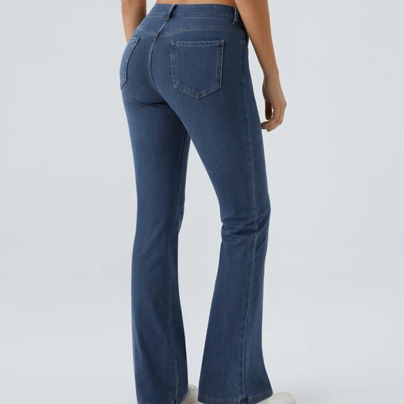 Halara Flex™ Mid Rise Pockets Casual Bootcut Jeans - Picture 3 of 4